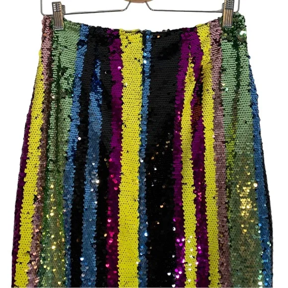 Anthropologie Rdalamal Sequin Midi Skirt Size Small - Picture 8 of 11